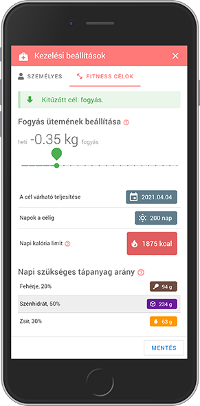 DiaBino fitness screen 1.